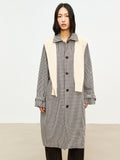 Pima Cotton Single-Breasted Trench Coat | Salt-Shrunk Plaid Texture | Lightweight Spring Layer | Women Coat | MRS Studios