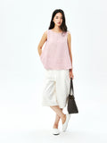 Long-Staple Cotton A-Line Jeans | Cropped 7/8 Length | Enzyme-Washed Five-Pocket | Women Jeans | MRS Studios