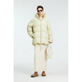 Short Hooded Goose Down Puffer Coat | 90% White Goose Down | Matte Memory Shell | Women Down Coat | MRS Studios