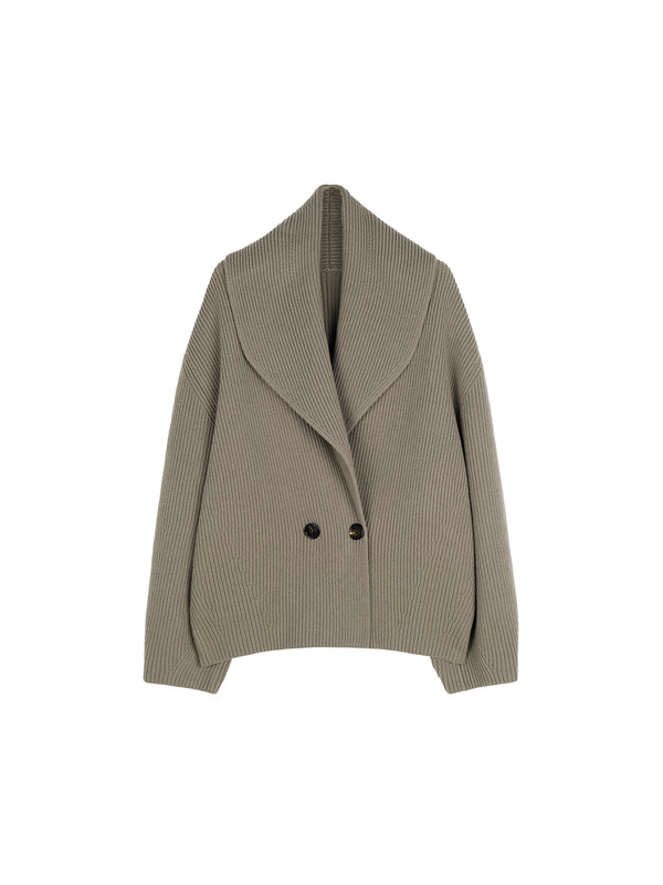 Merino Wool Chunky Cardigan | Shawl Collar | Oversized Long Knit Cardigan | MRS Studios