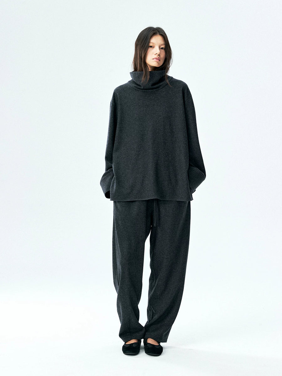 Superfine Merino Knit Drawstring Pants, view 9