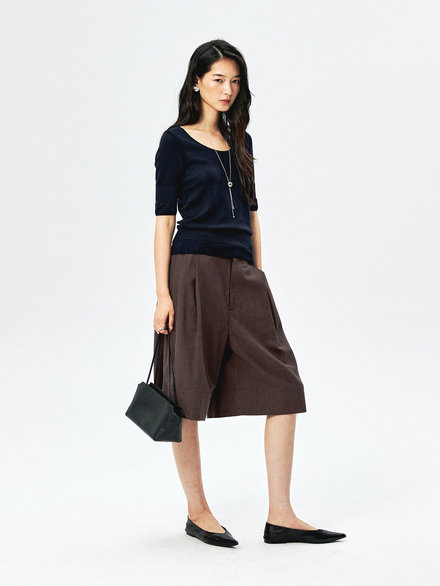 Cotton Knit Top, view 6