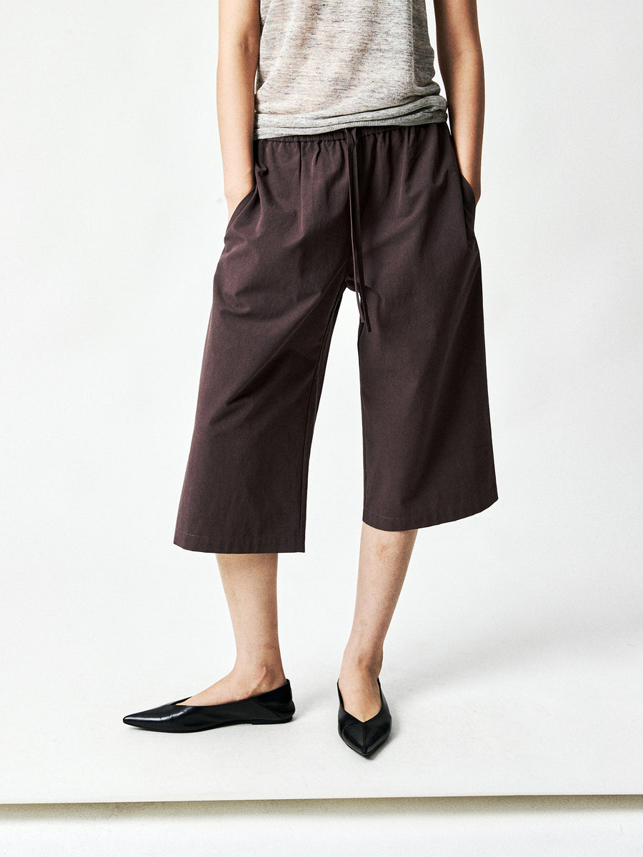 Cotton Hemp Cropped Trousers, view 9