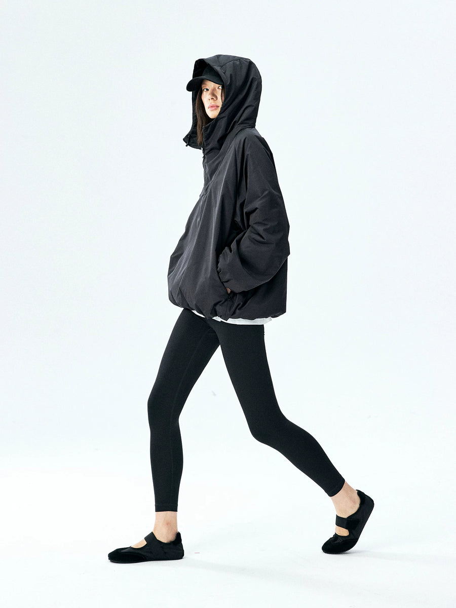 Silk-Blend Taffeta Padded Anorak, view 6