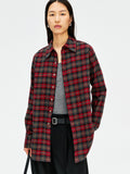 Japanese Brushed Cotton Flannel Shirt | Oversized Retro Plaid | Yarn-Dyed Fabric | Women Shirt | MRS Studios