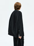 Memory Taffeta Padded Jacket | Round Neck Pearl-Button Cuffs | Water-Repellent | Women Jacket | MRS Studios