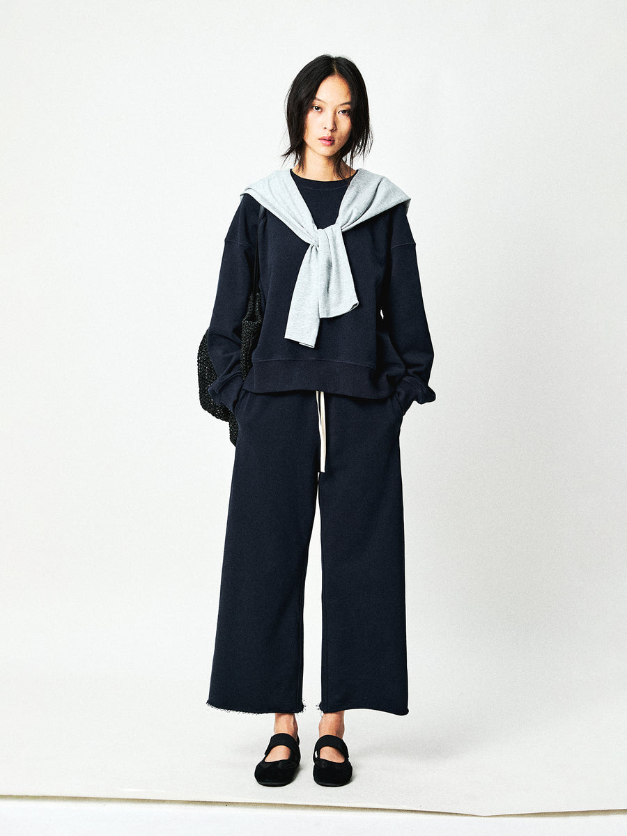 Long-Staple Cotton Loopback Hoodie, Sweatshirt & Sweatpants, view 2