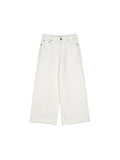 Turkish Bossa Denim Wide-Leg Jeans | French Casual Silhouette | Raw Hem Finish | Women Jeans | MRS Studios