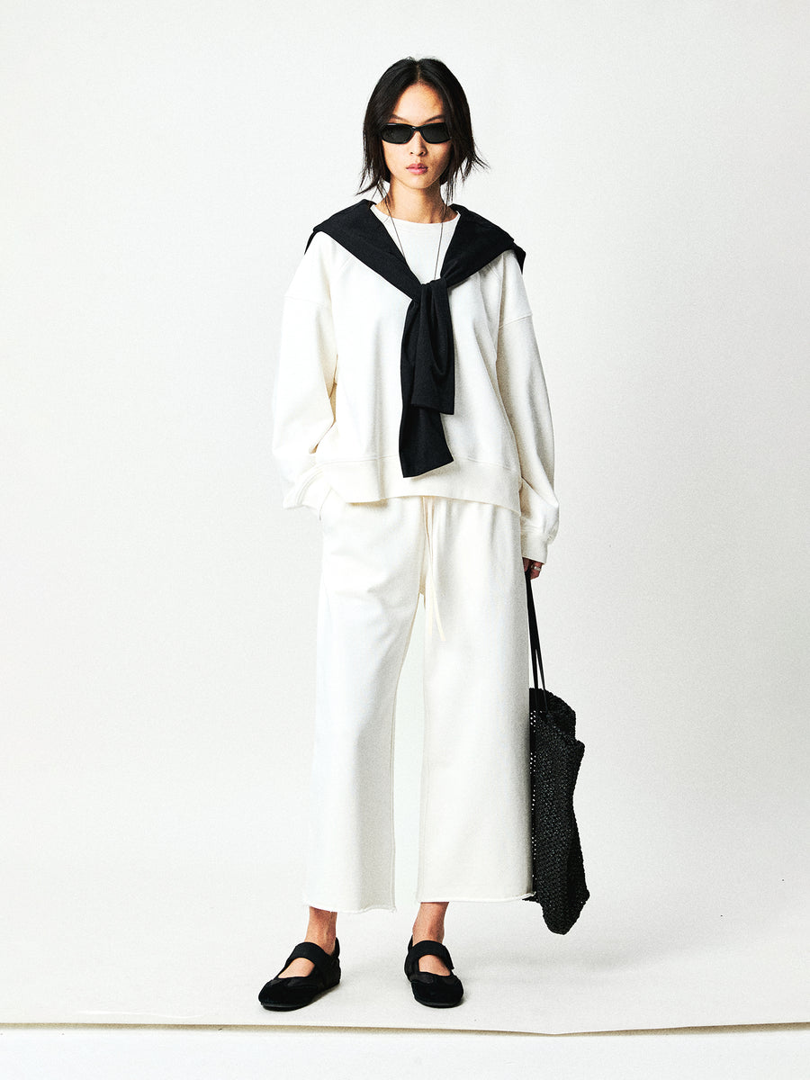 Long-Staple Cotton Loopback Sweatpants, view 5