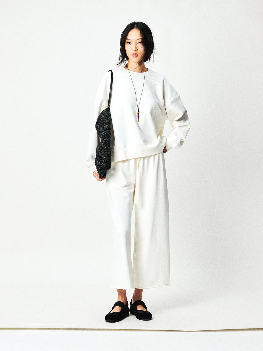 Long-Staple Cotton Loopback Hoodie, Sweatshirt & Sweatpants, view 3