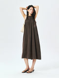 Sand-Washed Silk Cami & Dress Set | 3D Pleated Neckline | Shell-Button Back | Women Set | MRS Studios