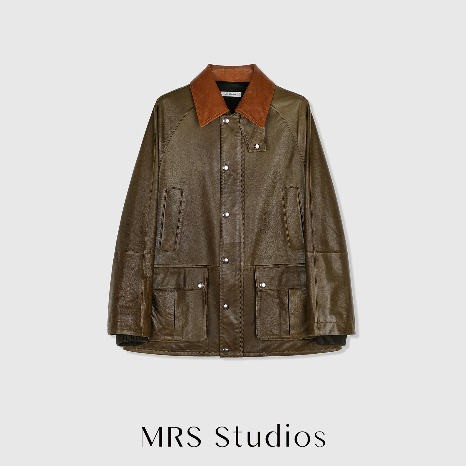 British Sheepskin Leather Jacket | Gradient Waxed Finish | Women Leather Jacket | MRS Studios
