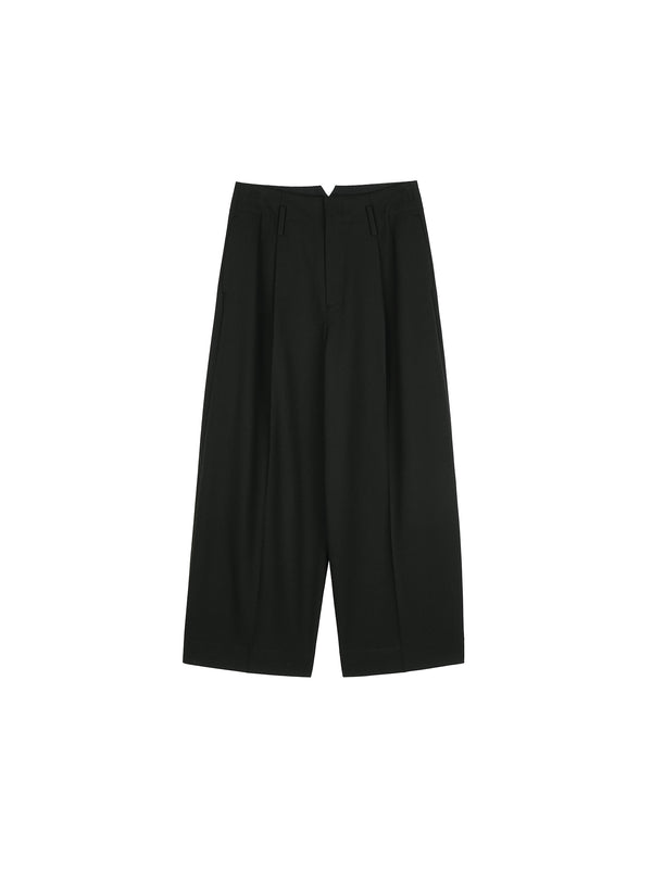 V-Back Straight Trousers | Hollow-Core Thermal Fabric | Slim 9/10 Length | Women Pants | MRS Studios