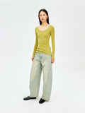 Seamless Fine Merino Wool Base Top | Italian Yarn | Crew & Scoop Neck | Women Knitwear | MRS Studios