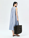 Sand-Washed Silk Cami & Dress Set | 3D Pleated Neckline | Shell-Button Back | Women Set | MRS Studios