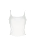 Modal Cotton Knit Camisole | Built-In Bra Cups | Cropped Open-Back Design | Women Top | MRS Studios