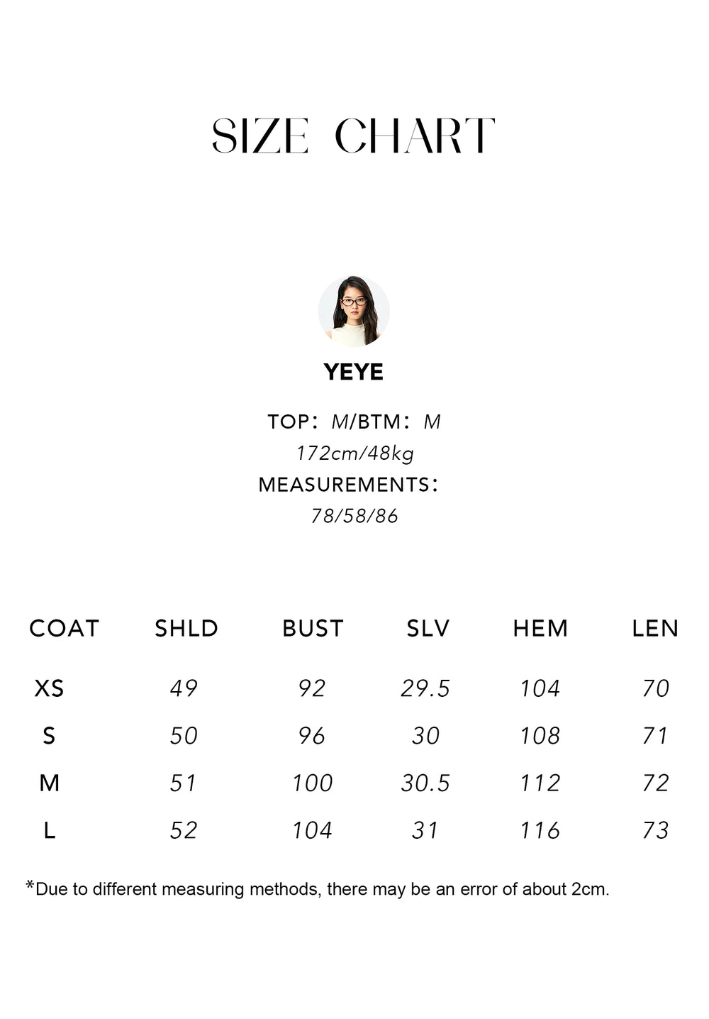 Size chart for Sandwashed Silk Blend Top