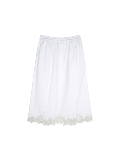 Cotton Organza Embroidered Lace Collection | Skirt and Cropped Pants | Romantic Holiday Style | Women Bottoms | MRS Studios