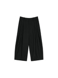 Relaxed Elastic Tapered Trousers | Hollow-Core Thermal Fabric | Pleated 8/10 Newsboy Style | Women Pants | MRS Studios