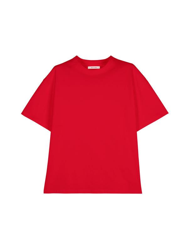 Japanese Heavyweight Jersey Cotton Tee | Round Neck | Relaxed Fit | Women Top | MRS Studios