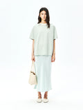 Japanese Jersey Cotton Tee | Striped Crew Neck | Relaxed Short Sleeve | Women Top | MRS Studios