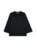 Long-Staple Cotton 3/4 Sleeve Top | Relaxed Round-Neck Cut | Wrist-Length Sleeve Detail | Women Top | MRS Studios