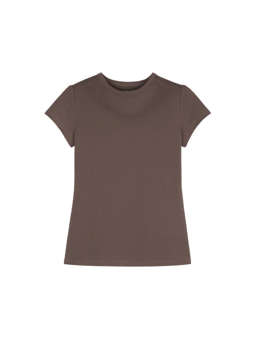 Classic Fitted Cotton T-Shirt | Short Sleeve Crew Neck | Multi-Colour Essentials | Women Top | MRS Studios