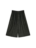 Vintage Wool Blend Trousers | Relaxed 7/10 Length | Elastic Waist | Casual Wide Straight Fit | MRS Studios