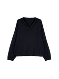 Linen Cotton Hooded Sun-Protection Overshirt | Drop-Shoulder Relaxed Fit | V-Neck Ribbed Cuff | Women Top | MRS Studios