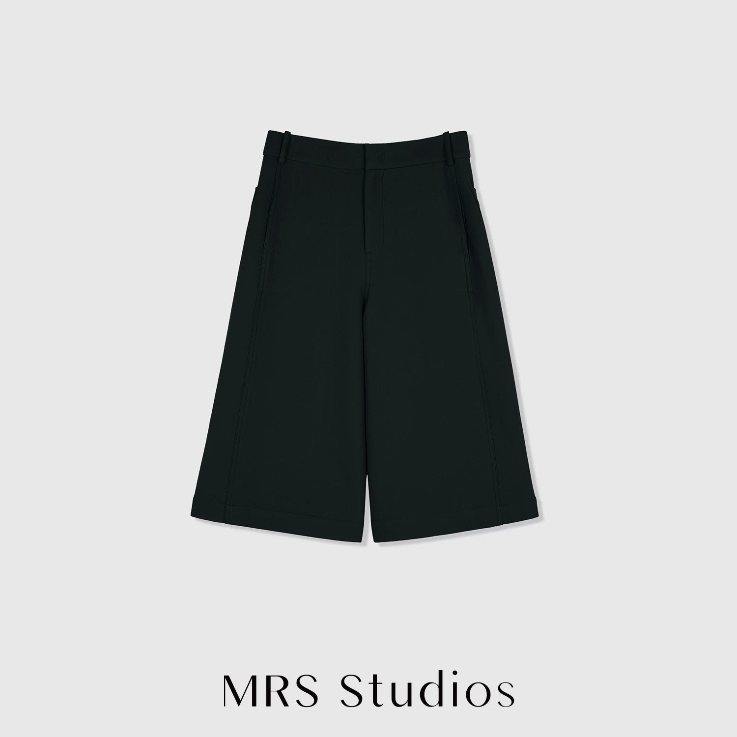 Australian Wool Seven-Tenths Wide-Leg Pants | Cropped Mid-Calf Cut | Refined Relaxed Silhouette | Women Pants | MRS Studios