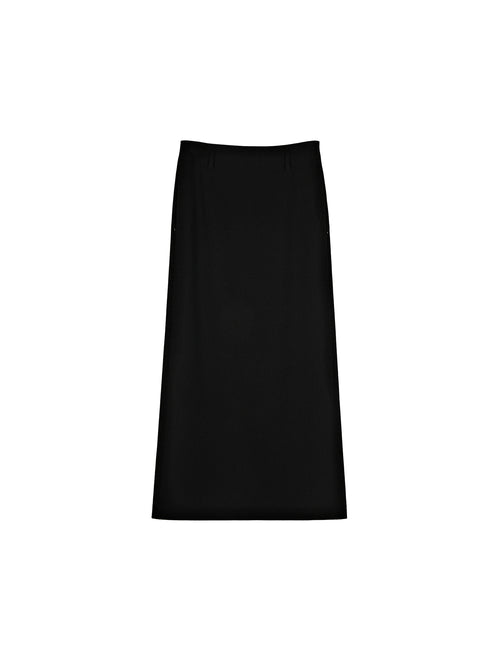 Acetate Tailored Pencil Skirt | Back Zip Slit | Midi to Long Length | Women Skirt | MRS Studios