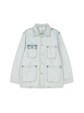 Vintage Wash Denim Jacket | Turkish Bossa Cotton | Four-Pocket Workwear Design | Women Jacket | MRS Studios