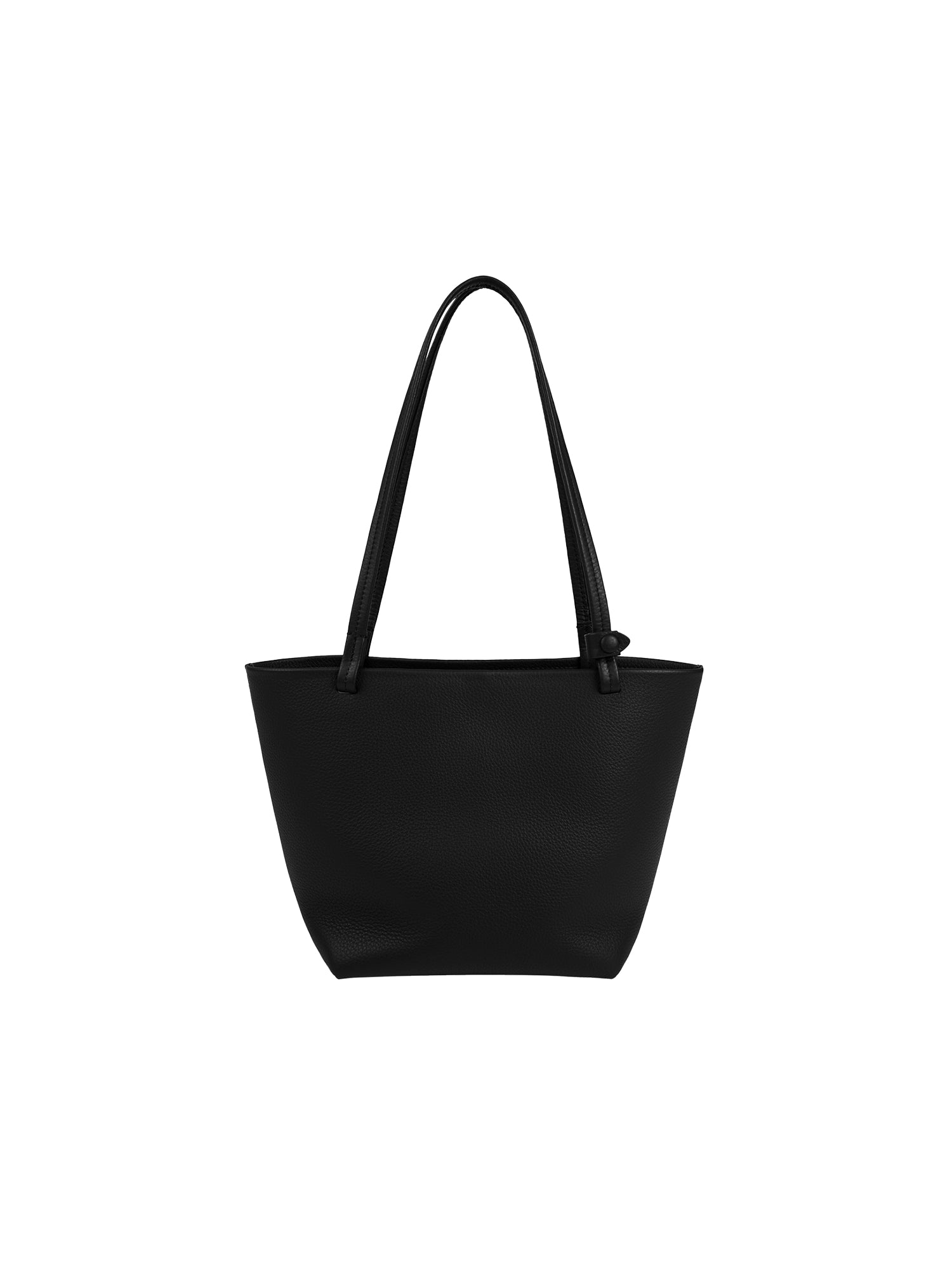 Calf Leather Litchi-Grain Tote | Minimalist Underarm Silhouette | Suede-Lined Interior | Women Bag | MRS Studios