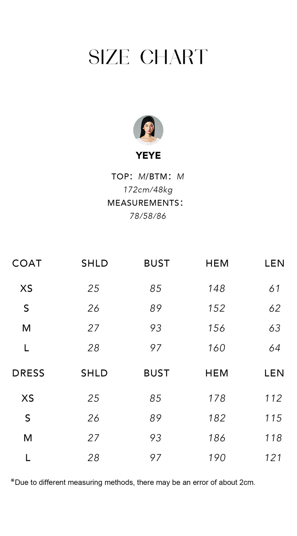 Size chart for Sand-Washed Silk Cami & Dress Set