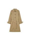 Lightweight Cotton Blend Trench Coat | Belted Waist | Water-Resistant Spring Layer | Women Coat | MRS Studios