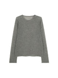 Airy Wool Cashmere Knit Pullover | Ultra Fine Lightweight Layering Top | Crew Neck Women Sweater | MRS Studios
