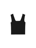 Japanese Acetate Cotton Square-Neck Tank | Long and Cropped Lengths | Wide Strap Slim Cut | Women Top | MRS Studios