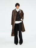 Ultra-Thin Lambskin Trench Coat | Grade-A Uncoated Leather | Relaxed Long Silhouette | Women Coat | MRS Studios