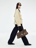 Lightweight Double-Breasted Short Trench Coat | SUPIMA Cotton | Oversized Lapel & Relaxed Modern Silhouette | MRS Studios