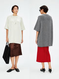 Relaxed Short-Sleeve Knit Sweater | Consinee Cashmere × Merino Wool | Soft & Skin-Friendly ROW-Inspired Style | MRS Studios