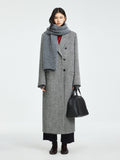British Melton Warm Coat | UK Harris Tweed & Moon Wool | Classic H-Silhouette Overcoat | Double-Breasted Suit Coat | MRS Studios