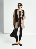 Women’s Suit Jacket with Flat Collar | Italian Marzotto Fine Wool Blazer | Classic H-Silhouette | MRS Studios