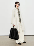Supima Cotton Trench Coat | Minimalist A-Line design | Flowing Silhouette | MRS Studios