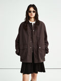 Cotton Corduroy Collar Jacket | Workwear Frank Jacket | Retro Style | Unisex Casual Outerwear | MRS Studios