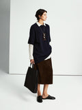 Relaxed Short-Sleeve Knit Sweater | Consinee Cashmere × Merino Wool | Soft & Skin-Friendly ROW-Inspired Style | MRS Studios