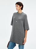 Relaxed Short-Sleeve Knit Sweater | Consinee Cashmere × Merino Wool | Soft & Skin-Friendly ROW-Inspired Style | MRS Studios