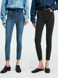 Classic Pencil Fit Fleece-Lined Skinny Jeans | High-Stretch Lycra Denim | Soft Comfort Stretch | Women Jeans | MRS Studios