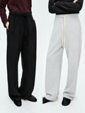 Cozy Wool–Silk Fleece Loungewear Set | Soft Long-Sleeve Sweatshirt & Wide-Leg Pants | Relaxed Fit | MRS Studios