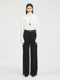 Fleece-Lined Black Denim Pants | 9-Length Straight Leg & Full-Length Wide Leg | BLACKMAX Stretch Fabric | MRS Studios