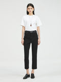 Fleece-Lined Black Denim Pants | 9-Length Straight Leg & Full-Length Wide Leg | BLACKMAX Stretch Fabric | MRS Studios